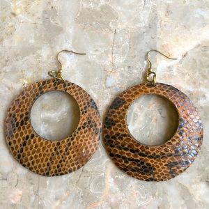 Unique Animal Print Loop Earrings